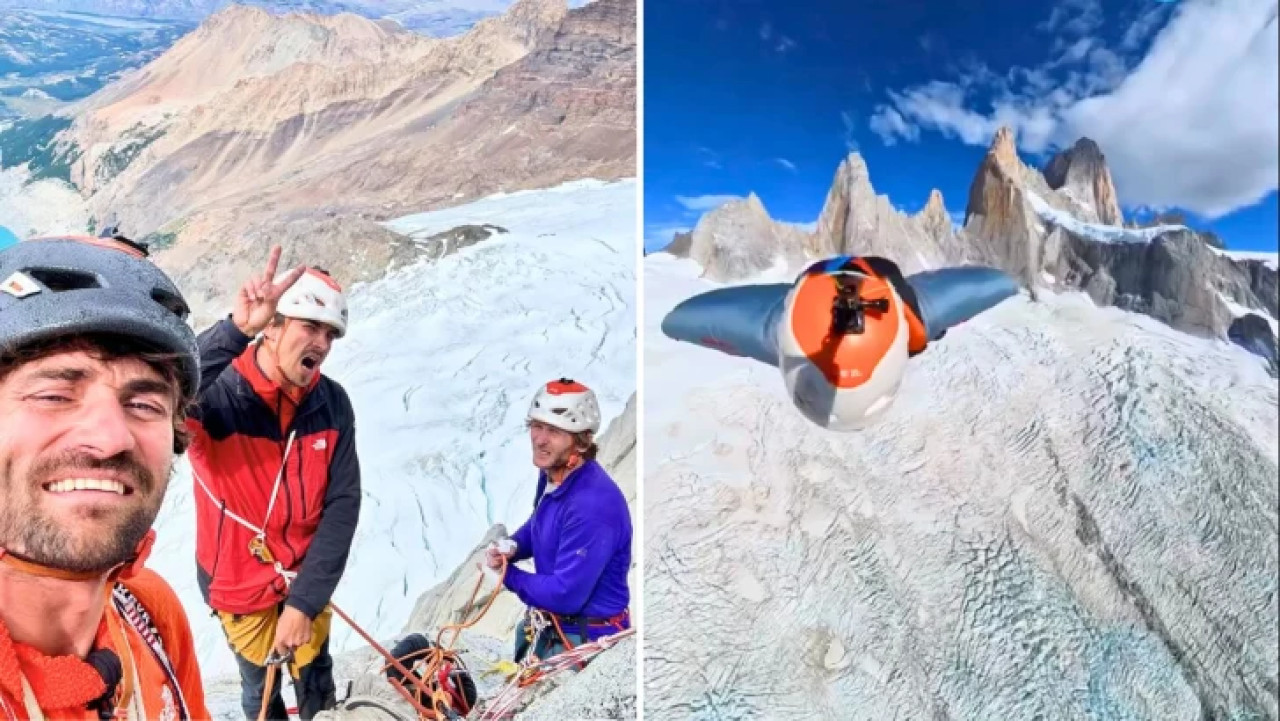 Turistas rusos en el Chaltén. Foto: redes sociales