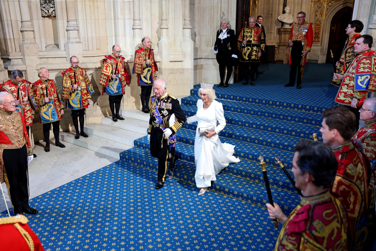 Rey Carlos III y Camila. Foto: Reuters.