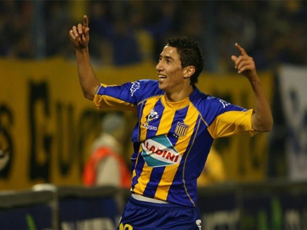 Ángel Di María en Rosario Central. Foto: NA.