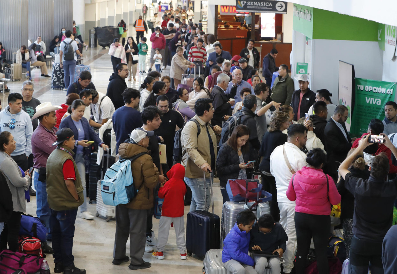 Aeropuertos de todo el mundo colapsados por fallo informático de Microsoft. Foto: EFE