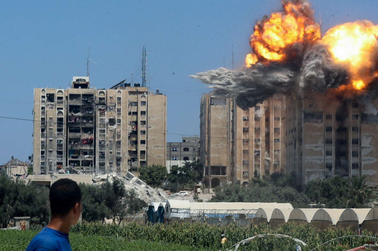 Ataque israelí en Gaza. Foto: Reuters