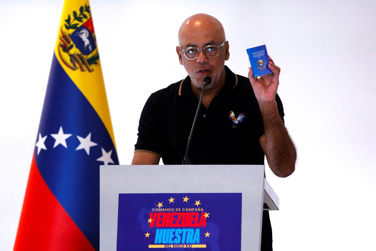 Jorge Rodríguez, jefe de campaña de Nicolás Maduro. Foto: Reuters