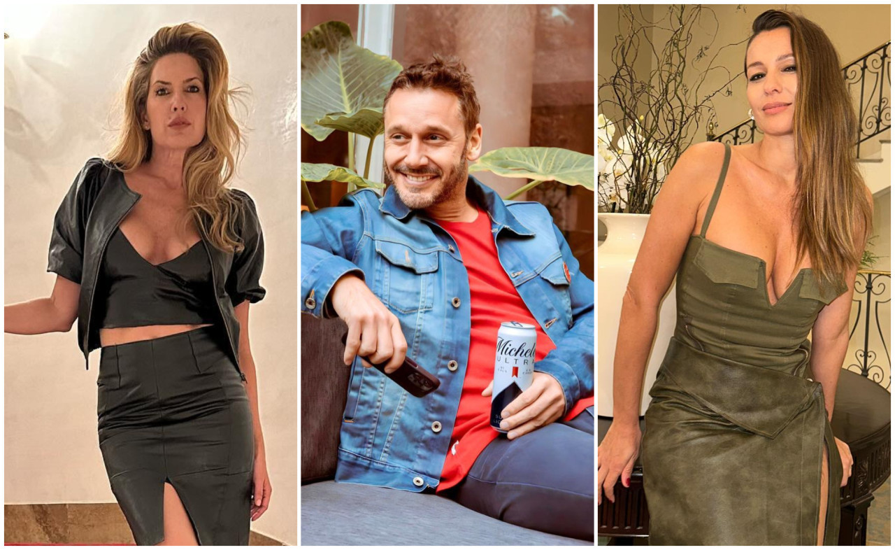 Isabel Macedo, Benjamín Vicuña y Pampita. Fotos: Instagram.