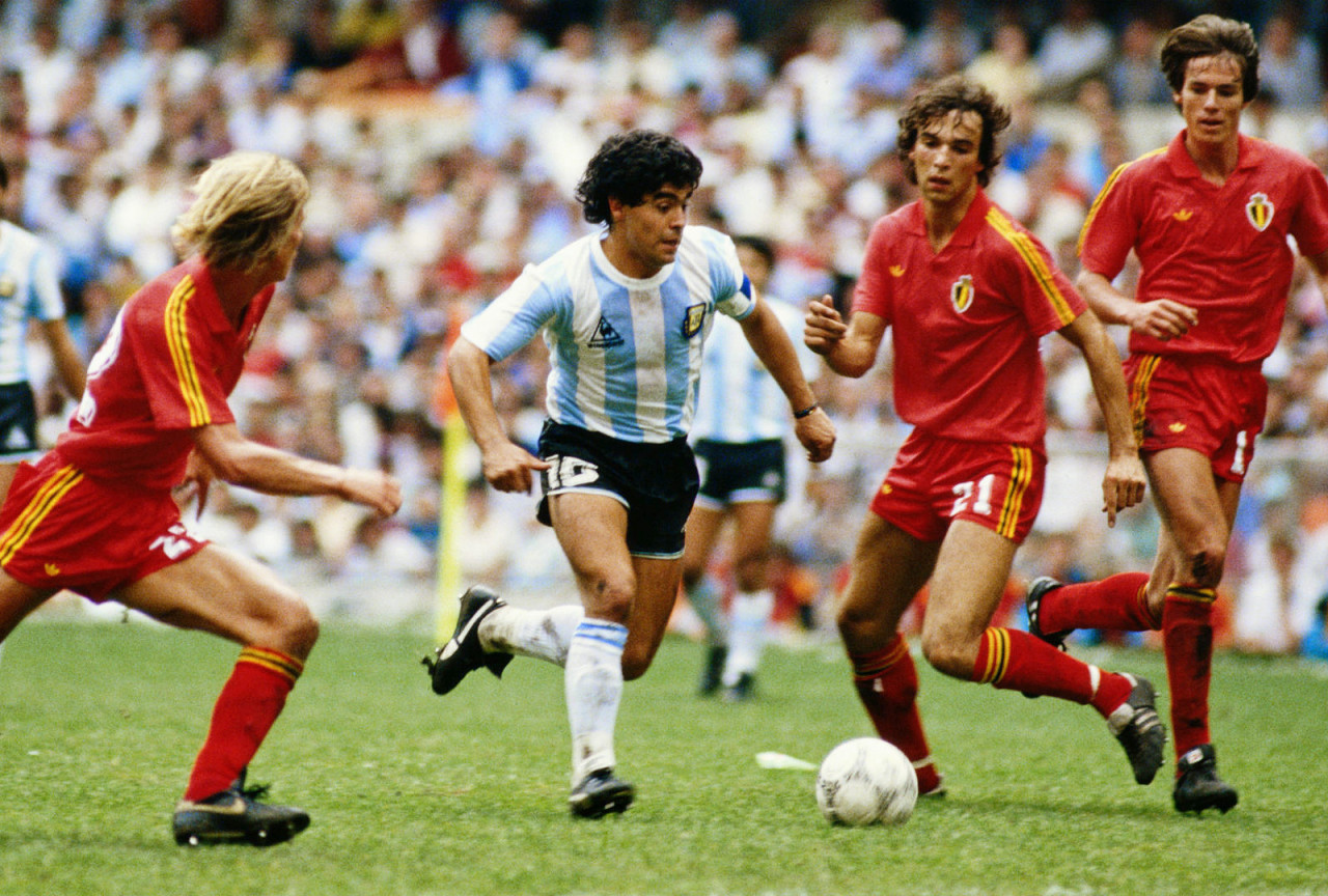 Diego Maradona vs Bélgica; Mundial 1986.