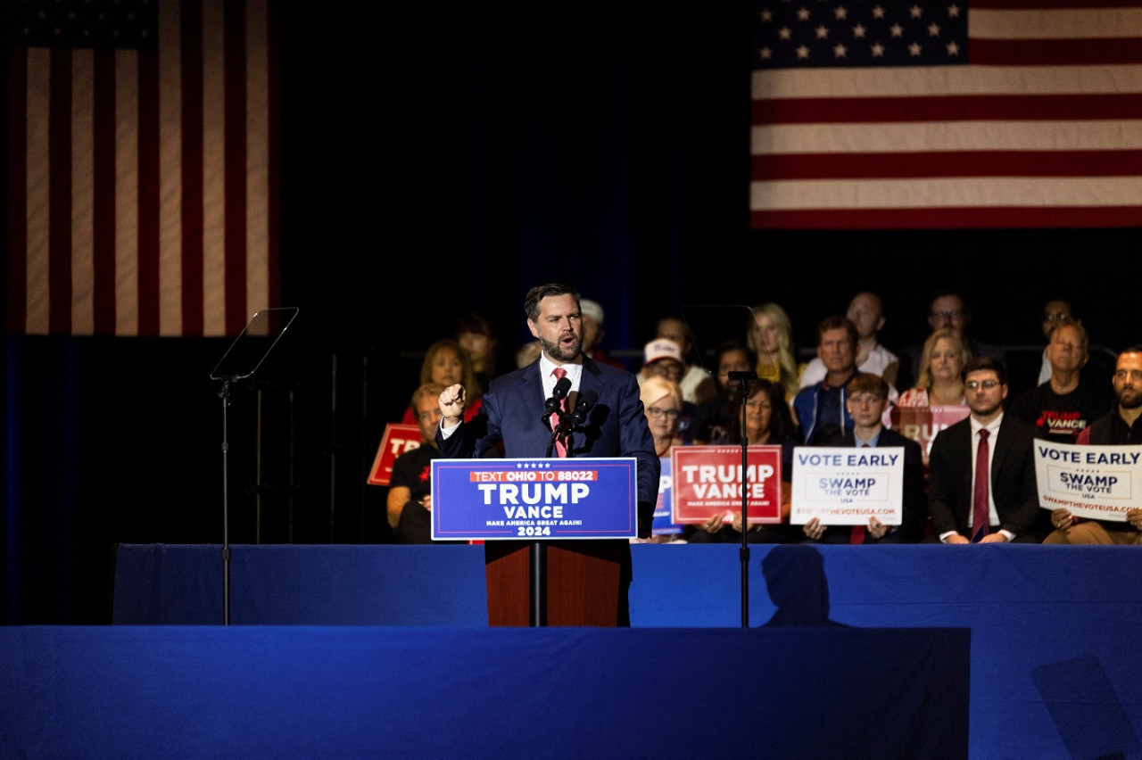 J.D. Vance, candidato a vicepresidente de Estados Unidos. Foto: Reuters.