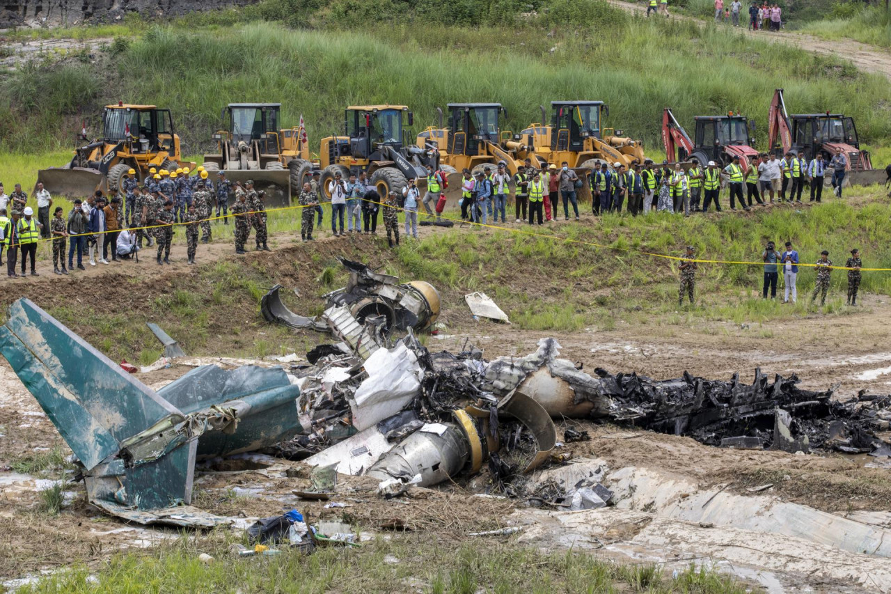 Trágico accidente aéreo en Nepal. Foto: EFE.