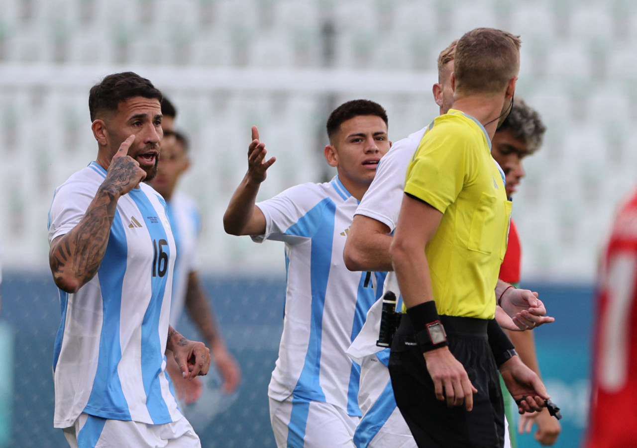 La Selección argentina Sub 23 perdió ante Marruecos. Foto: Reuters.