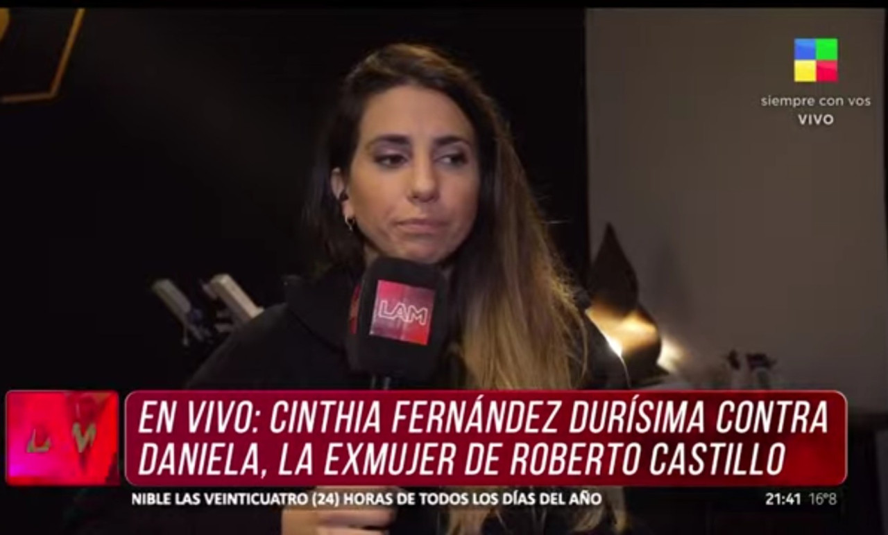 Cinthia Fernández contra Daniela Vera Fontana, expareja de su actual novio. Foto: X.