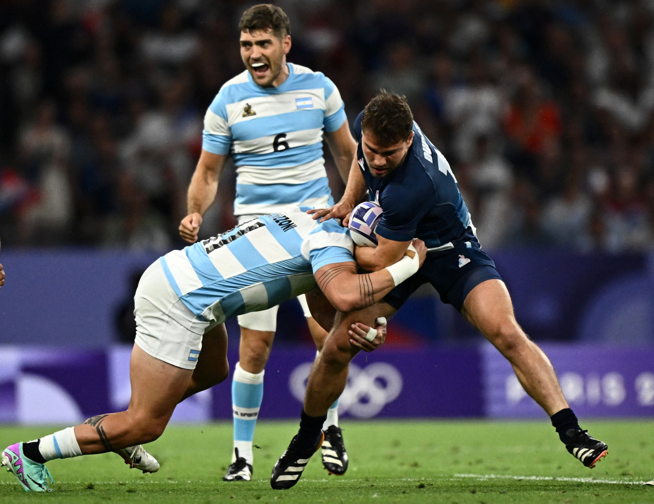 Argentina-Francia en los Juegos Olímpicos. Foto: Reuters.