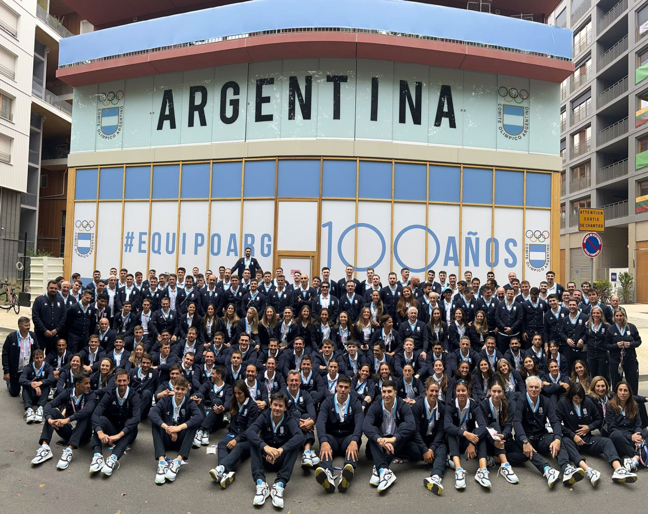 Delegación de Argentina en los Juegos Olímpicos de París 2024. Foto: Twitter PrensaCOA.