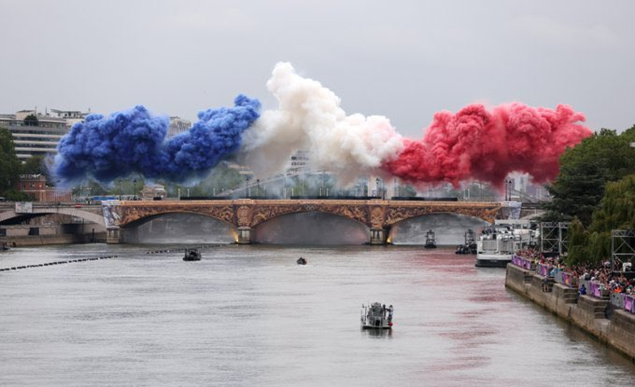 Ceremonia de apertura de los Juegos Olímpicos París 2024. Foto X.