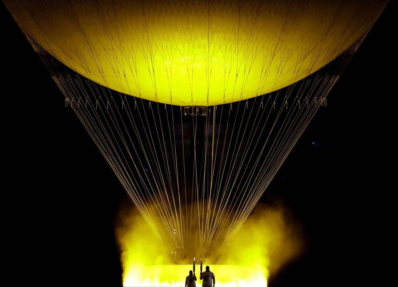 Ceremonia de apertura de los Juegos Olímpicos, llama olímpica. Foto: Reuters