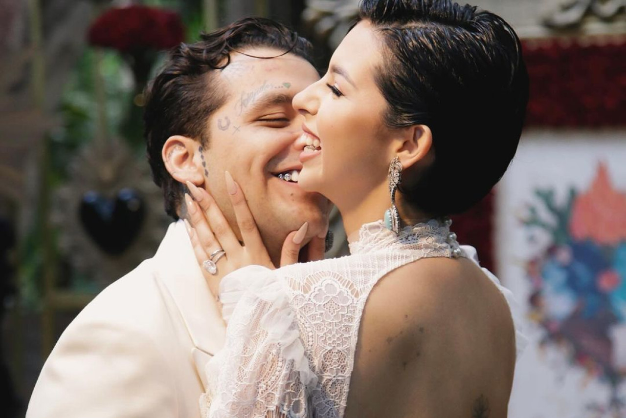 Ángela Aguilar y Christian Nodal. Foto: Reuters.