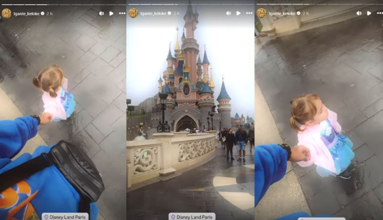 La hija de L-Gante en Disney. Fuente: Instagram