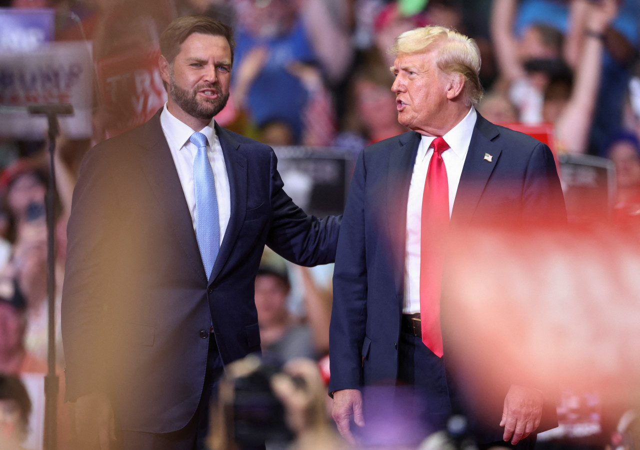 J. D. Vance y Donald Trump. Foto: Reuters