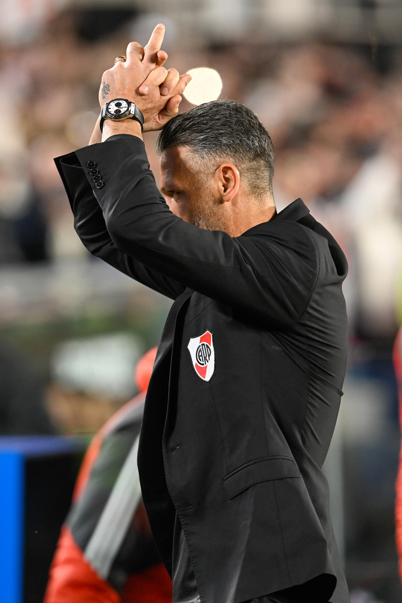 Martín Demichelis, en su último partido al frente de River. Foto: EFE.