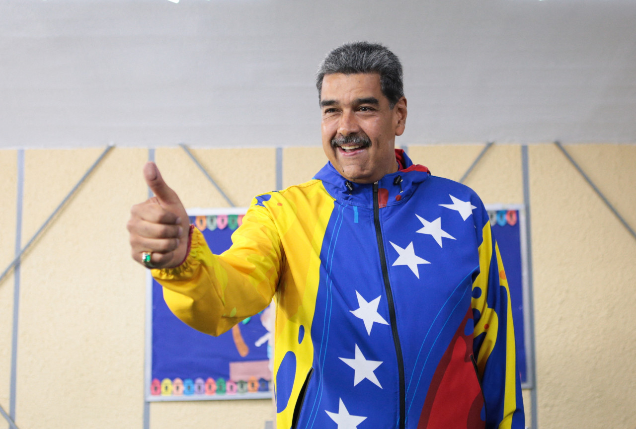 Nicolás Maduro, consiguió su segunda reelección. Foto: Reuters.