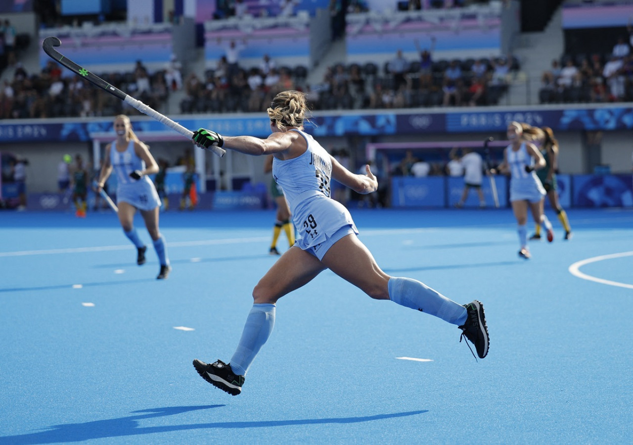 Las Leonas vs. Sudáfrica; París 2024. Foto: Reuters.