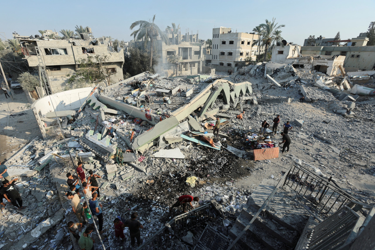 Ataque de Israel en la Franja de Gaza. Foto: Reuters.