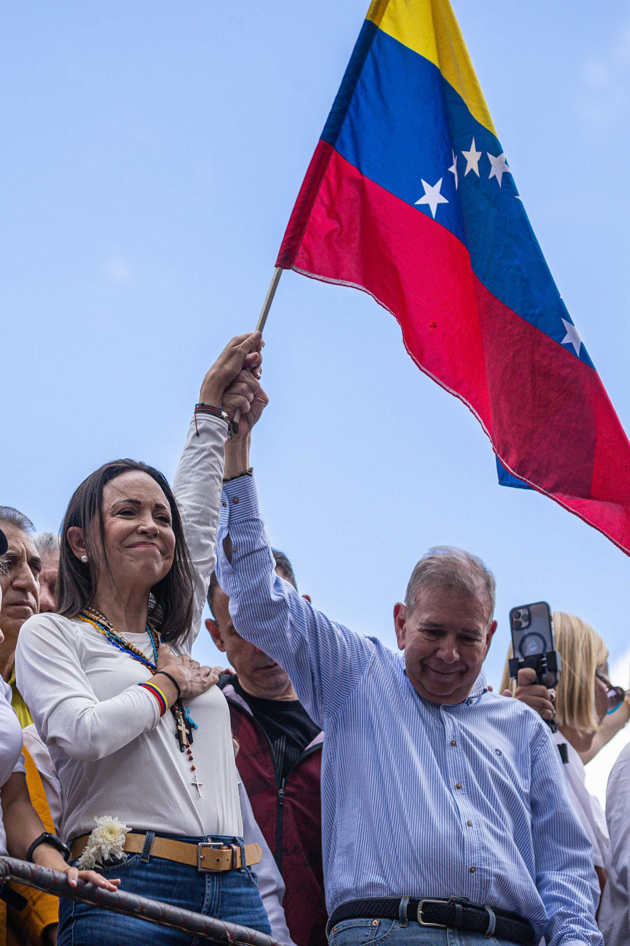 María Corina Machado y Edmundo González Urrutia. Foto: EFE.