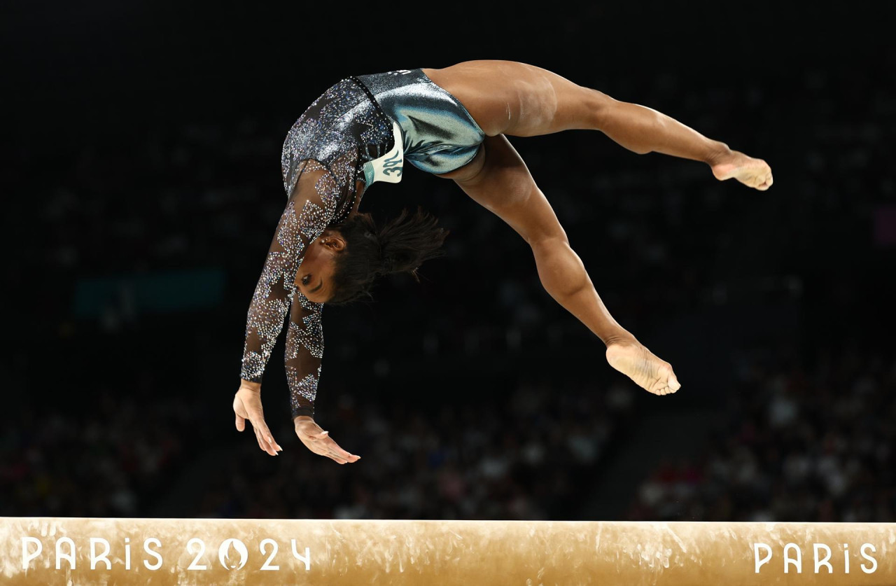 Simone Biles, medallista olímpica. Foto EFE.