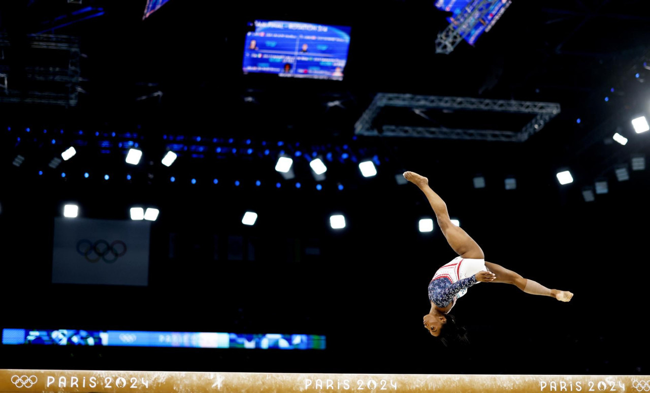 Simone Biles, medallista olímpica. Foto EFE.