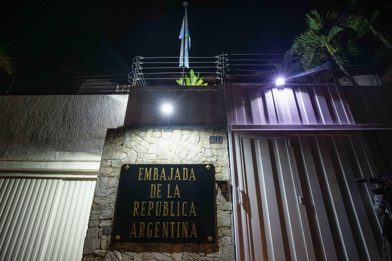 Embajada de Argentina en Venezuela. Foto: EFE.