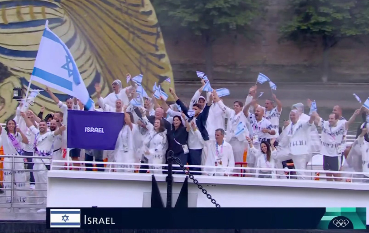 La delegación de Israel en los JJ.OO. de París 2024. Foto: X.