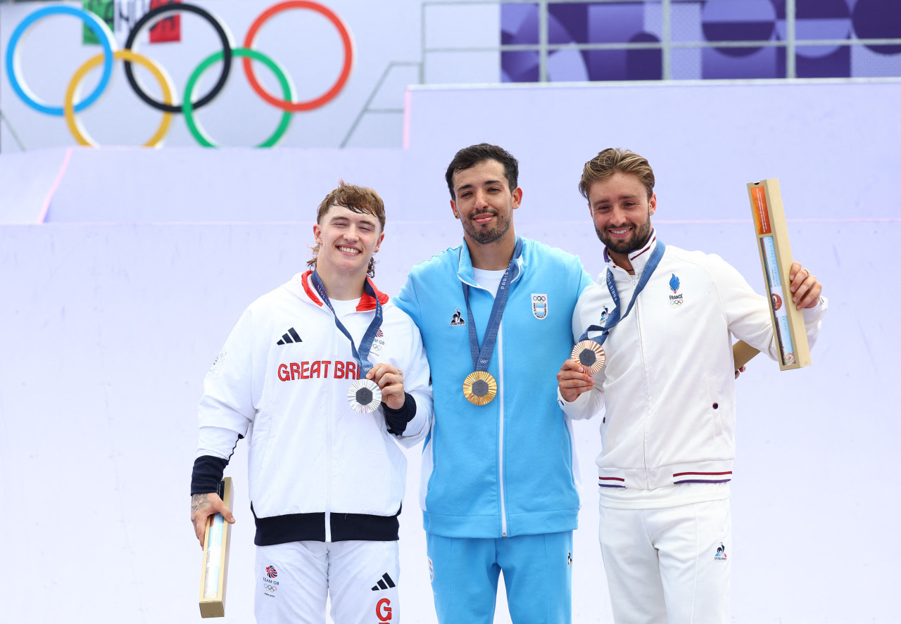 José "Maligno" Torres, primer argentino en conseguir una medalla en París 2024. Foto: Reuters.