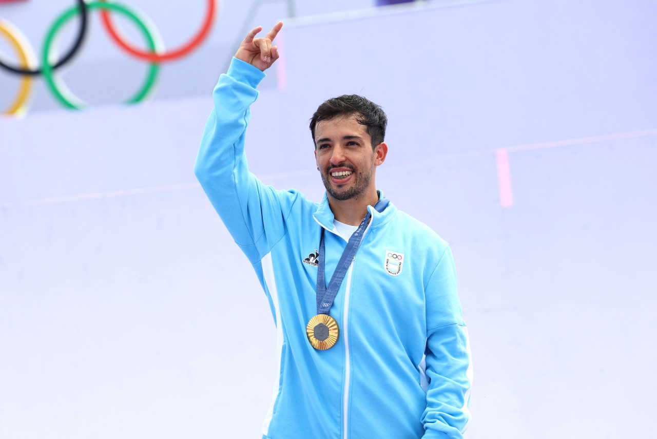 José "Maligno" Torres, primer argentino en conseguir una medalla en París 2024. Foto: Reuters.