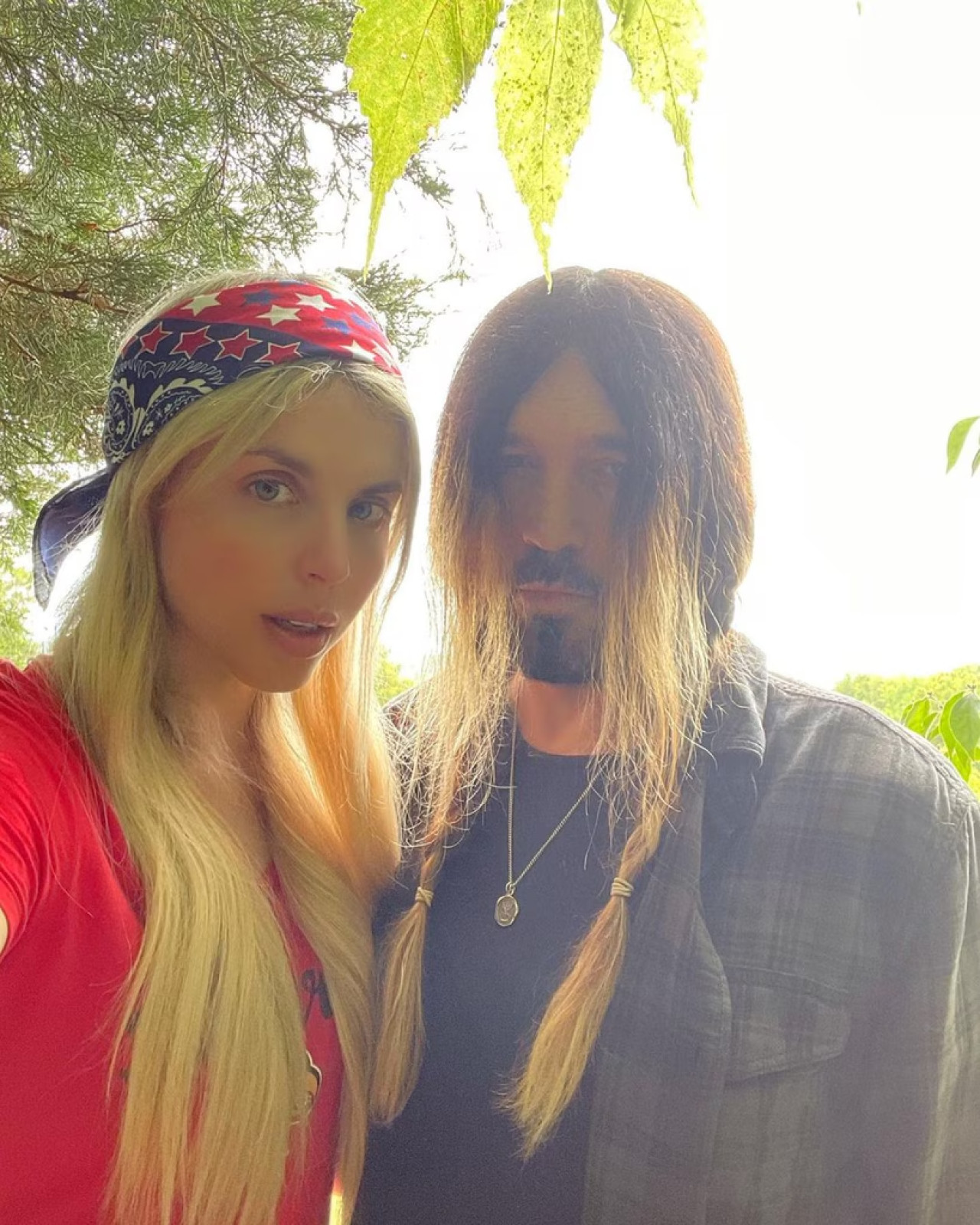 Billy Ray Cyrus y Firerose, su ex. Foto: Instagram.