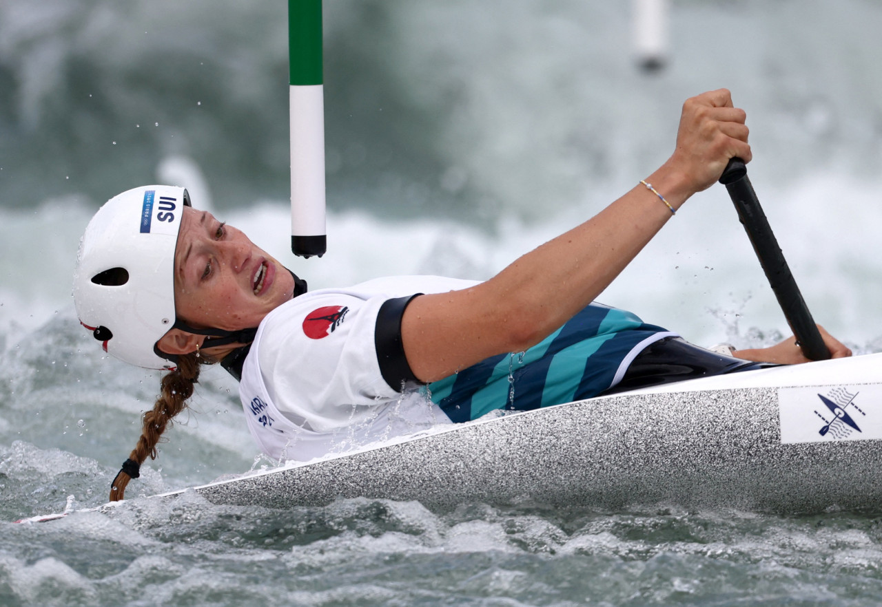 Eslalon en canoa - Final individual de canoa femenina - Alena Marx de Suiza en acción. REUTERS/Yara Nardi