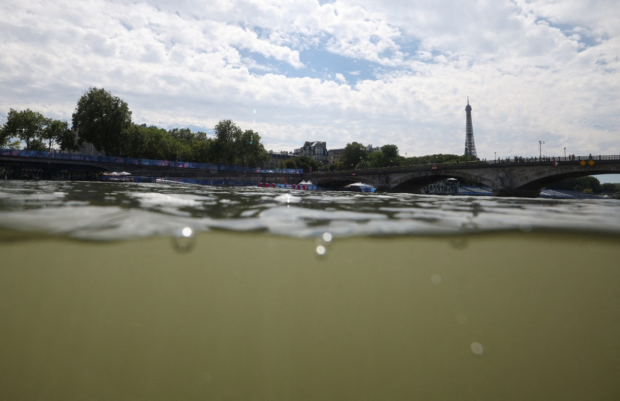 Río Sena; Juegos Olímpicos de París 2024. Foto: Reuters.