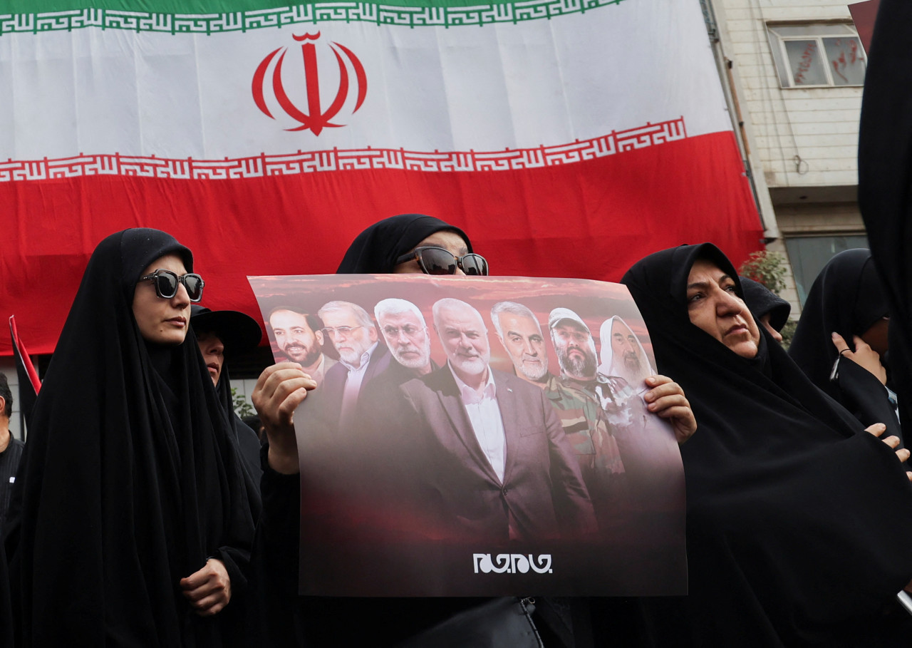 Masivo funeral de Ismail Haniyeh, líder político de Hamás. Foto: Reuters.