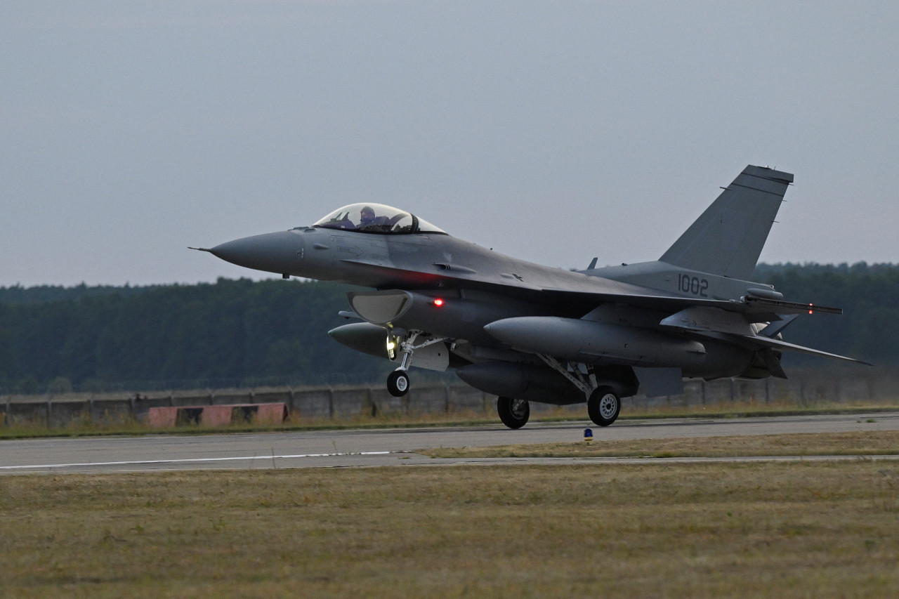 Los aviones caza F-16. Foto: Reuters.