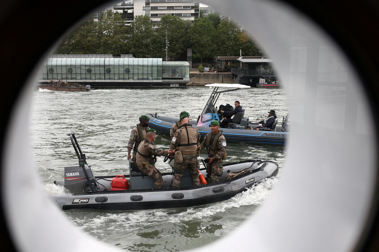 Seguridad en los Juegos Olímpicos de París 2024. Foto: Reuters