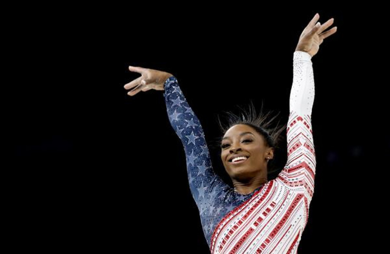 Simone Biles, medallista olímpica. Foto: EFE