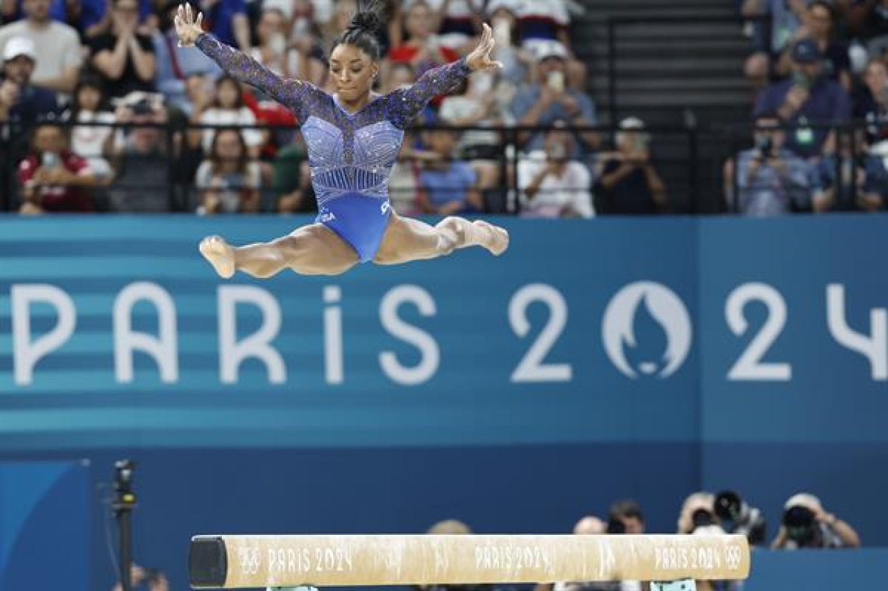 Simone Biles, medallista olímpica. Foto: EFE