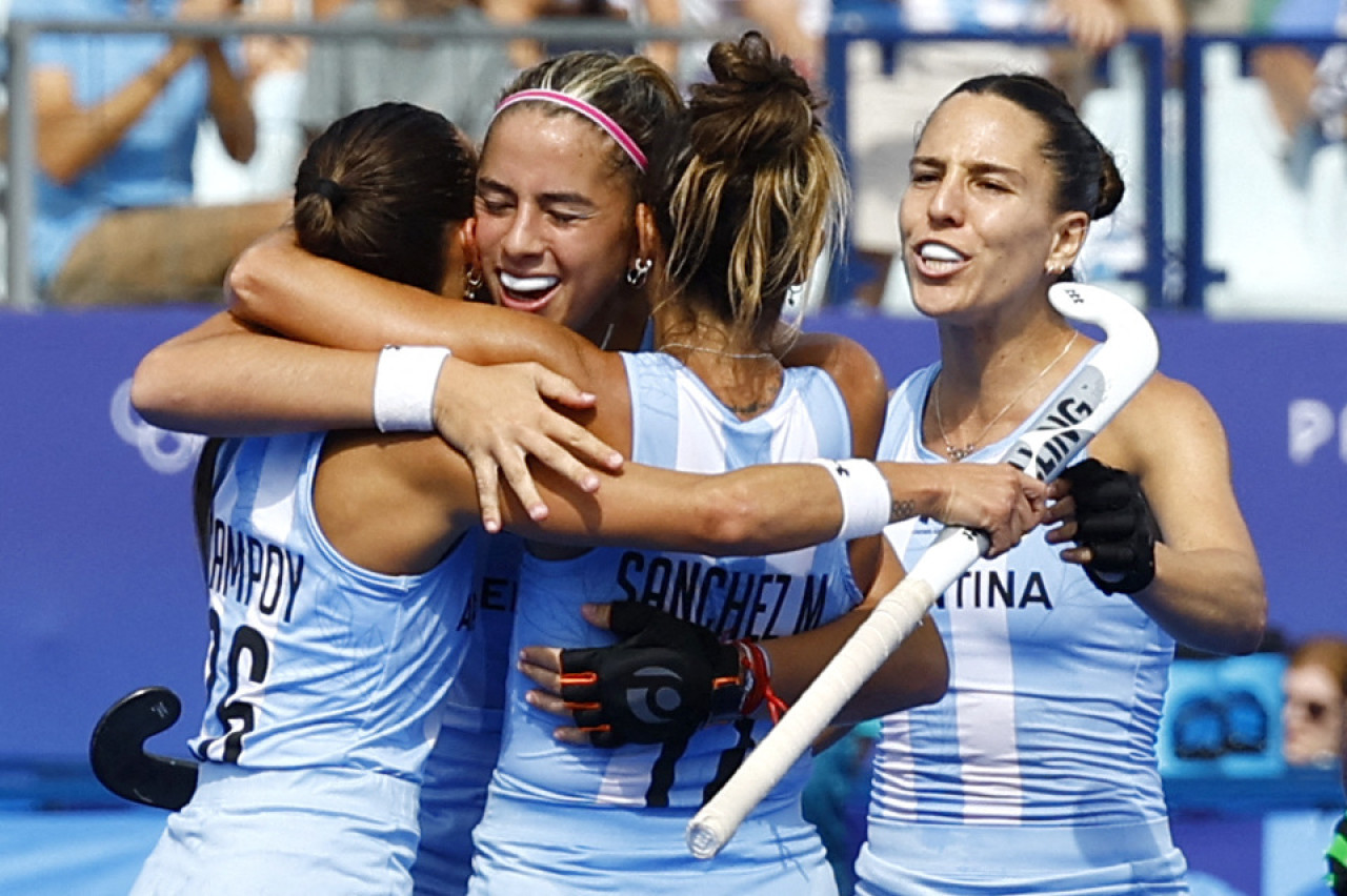 Las Leonas ante Gran Bretaña en los Juegos Olímpicos París 2024.