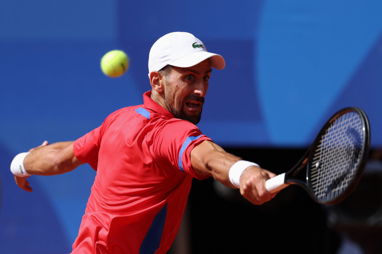 Djokovic en los Juegos Olímpicos por la medalla de oro. Foto: Reuters.