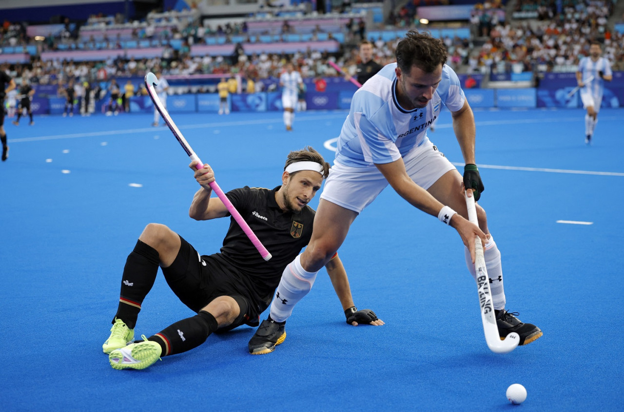 Argentina vs Alemania; Juegos Olímpicos París 2024. Foto: Reuters