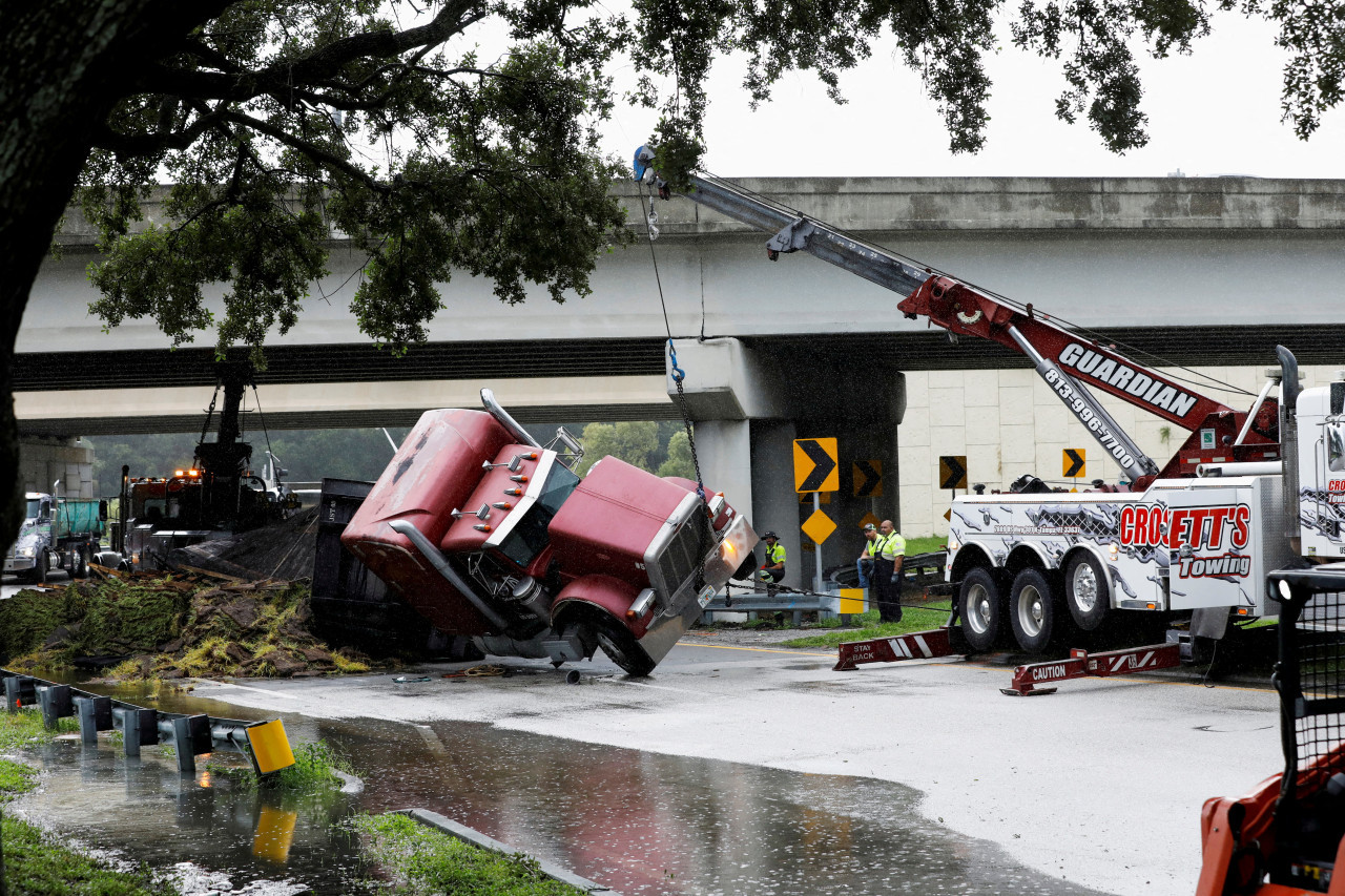 Estados Unidos azotado por Debby. Foto: Reuters