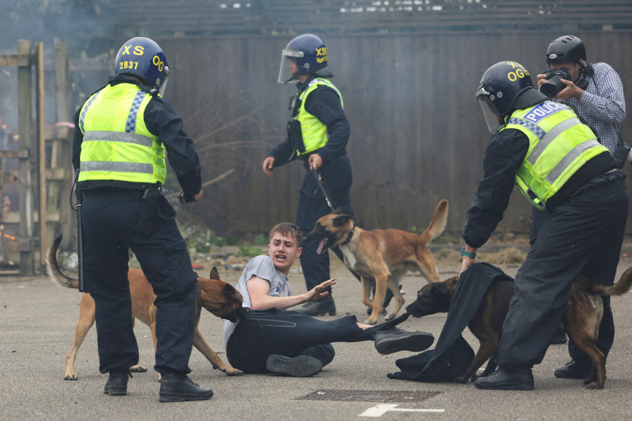 Protestas en el Reino Unido. Foto: Reuters.