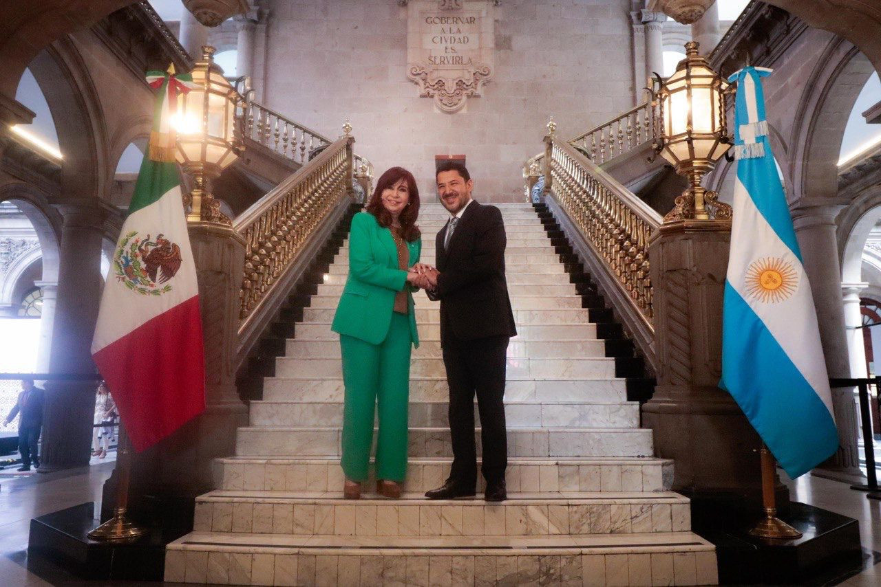 Cristina Kirchner fue reconocida como Huésped Distinguida de la Ciudad de México. Foto: prensa