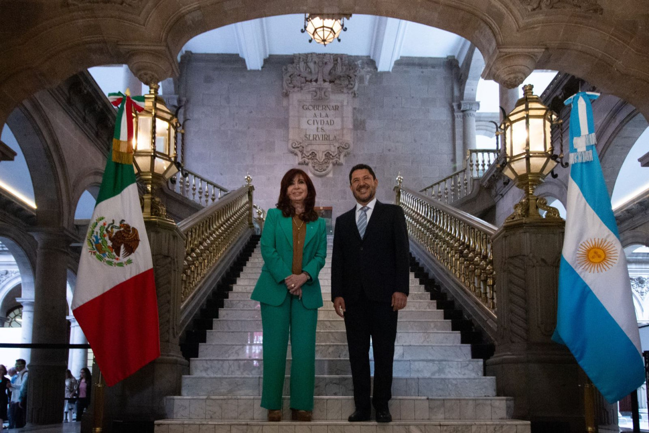 Cristina Kirchner fue reconocida como Huésped Distinguida de la Ciudad de México. Foto: prensa