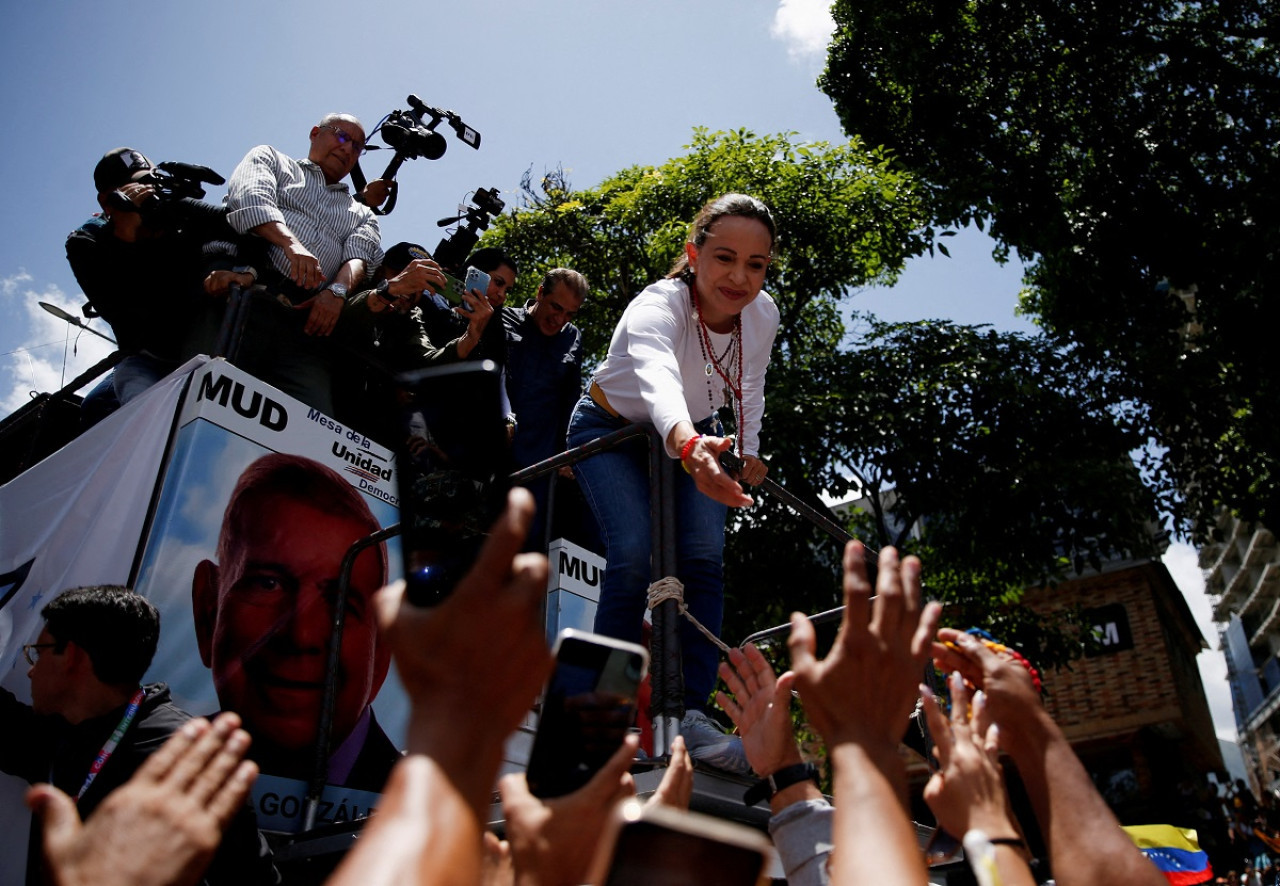 María Corina Machado; Venezuela. Foto: Reuters.