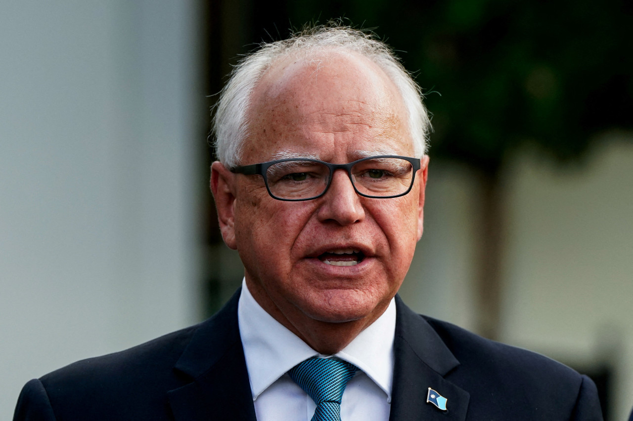 Tim Walz, candidato a vicepresidente de Estados Unidos. Foto: Reuters.