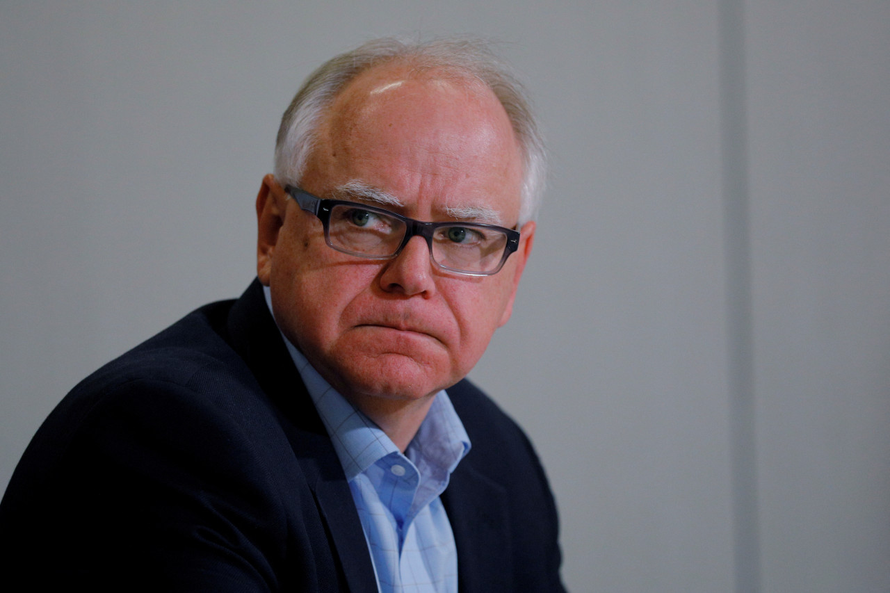 Tim Walz, candidato a vicepresidente de Estados Unidos. Foto: Reuters.