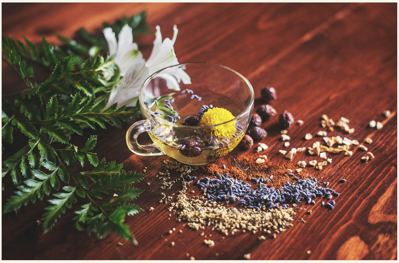 Hierbas, té, infusión. Foto: Unsplash