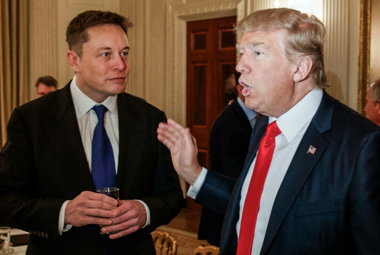 Elon Musk y Donald Trump. Foto: EFE.